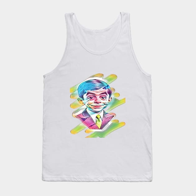 Animated Mr. Bean: Childhood Geometric Delight Tank Top by NikwinTrends